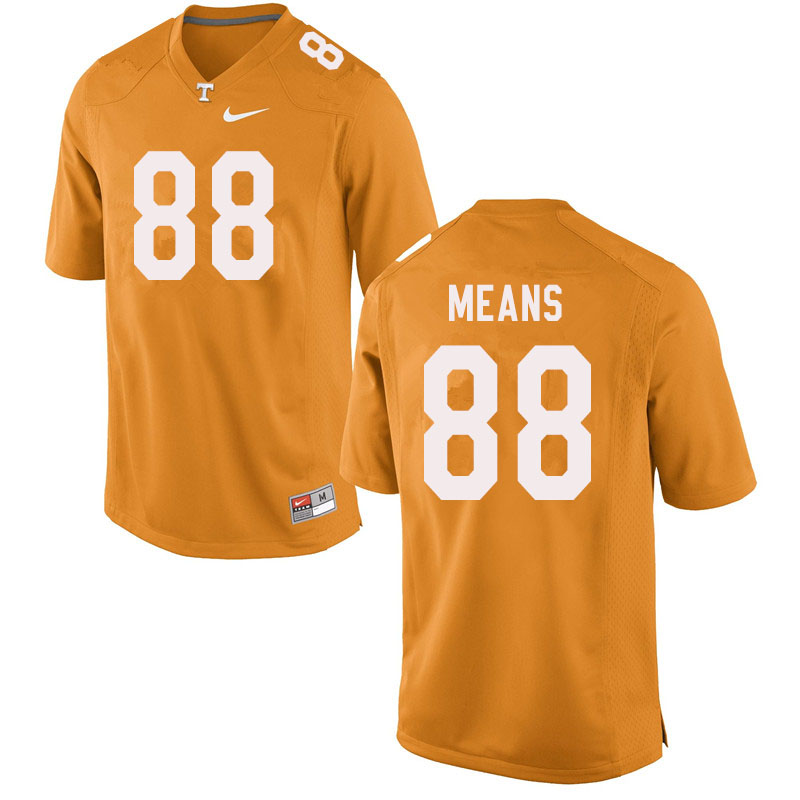 Men #88 Jerrod Means Tennessee Volunteers College Football Jerseys Sale-Orange